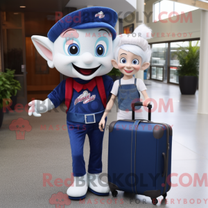 Mascot character of a Navy...
