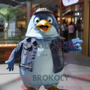 Mascot character of a Blue...