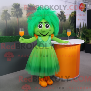 Mascot character of a Green...