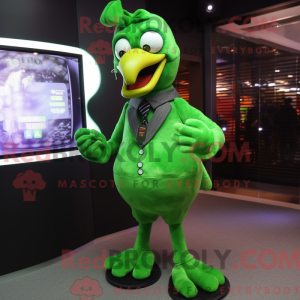 Mascot character of a Green...