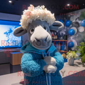 Mascot character of a Blue...