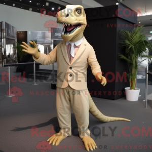 Mascot character of a Beige...
