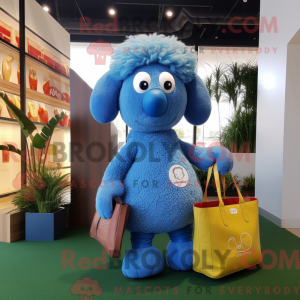 Mascot character of a Blue...