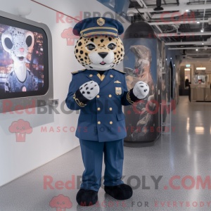 Mascot character of a Navy...