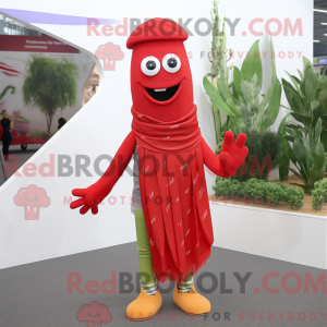 Mascot character of a Red...