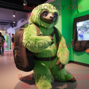 Mascot character of a Green...
