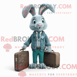 Postava maskota Teal Rabbit...