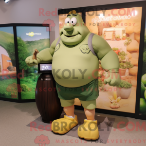 Mascot character of a Olive...