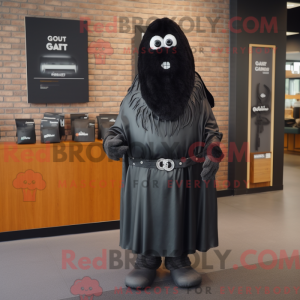 Maskottchen eines schwarzen...