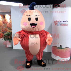Mascot character of a Peach...