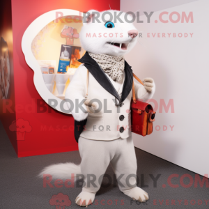 Mascot character of a White...