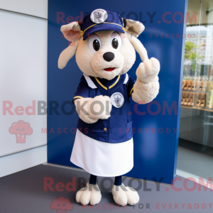 Mascot character of a Navy...