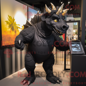 Mascot character of a Black...
