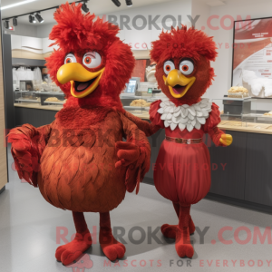 Mascot character of a Red...