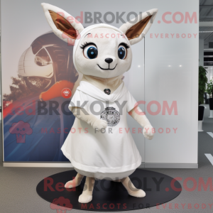 Maskottchen eines weißen...