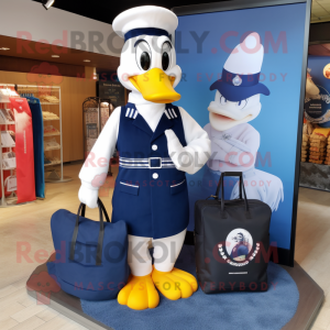 Navy Swans maskot kostym...