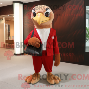 Maskottchen eines Red Hawk...