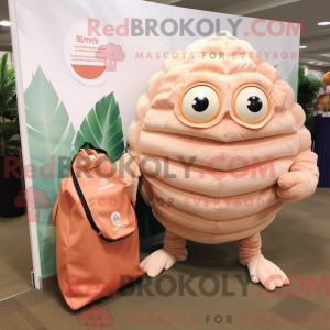 Mascot character of a Peach...