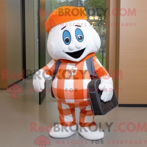 Mascot character of a White...