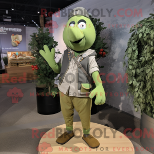 Mascot character of a Olive...