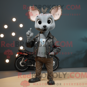 Mascot character of a Gray...