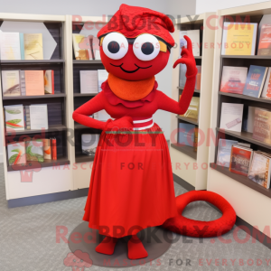 Mascot character of a Red...