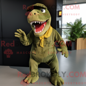 Postava maskota Olive T Rex...