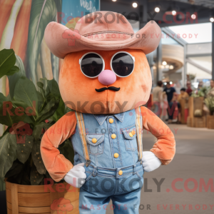 Mascot character of a Peach...
