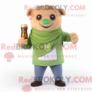 Mascot karakter van een Tan...