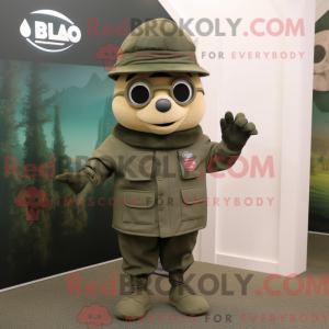 Maskot karakter af en Olive...