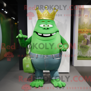 Mascot character of a Green...