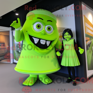 Mascot character of a Lime...