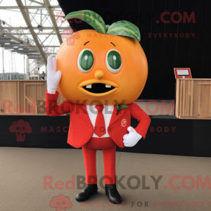 Mascot character of a Peach...