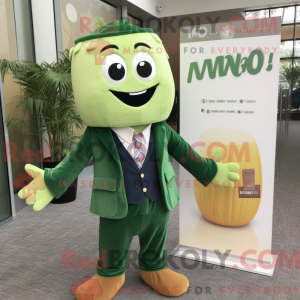 Mascot character of a Green...