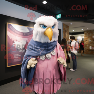 Mascot character of a Pink...