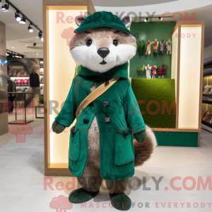 Mascot character of a Green...