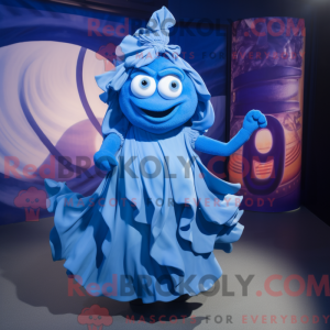 Mascot character of a Blue...