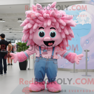Mascot character of a Pink...