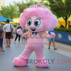 Mascot character of a Pink...