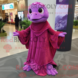 Postava maskota purpurové...