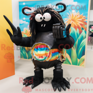 Mascot character of a Black...