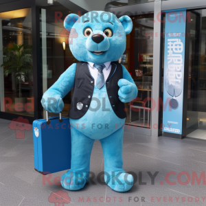 Personaje mascota de un oso...