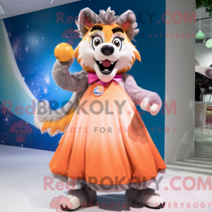 Mascot character of a Peach...