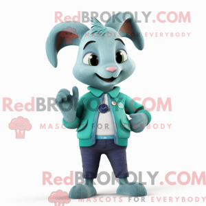 Mascot character of a Cyan...