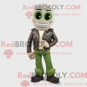 Mascot character of a Beige...