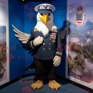 Maskot karakter af en Navy...