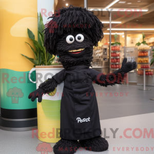 Mascot character of a Black...