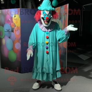 Cyanfarbener böser Clown...