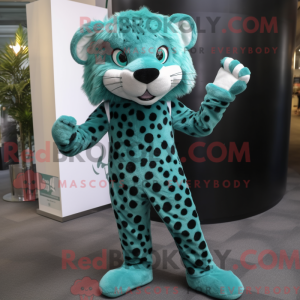 Máscara de leopardo azul...