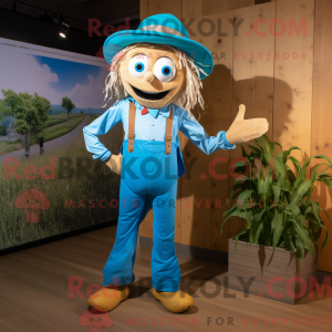 Mascot character of a Cyan...